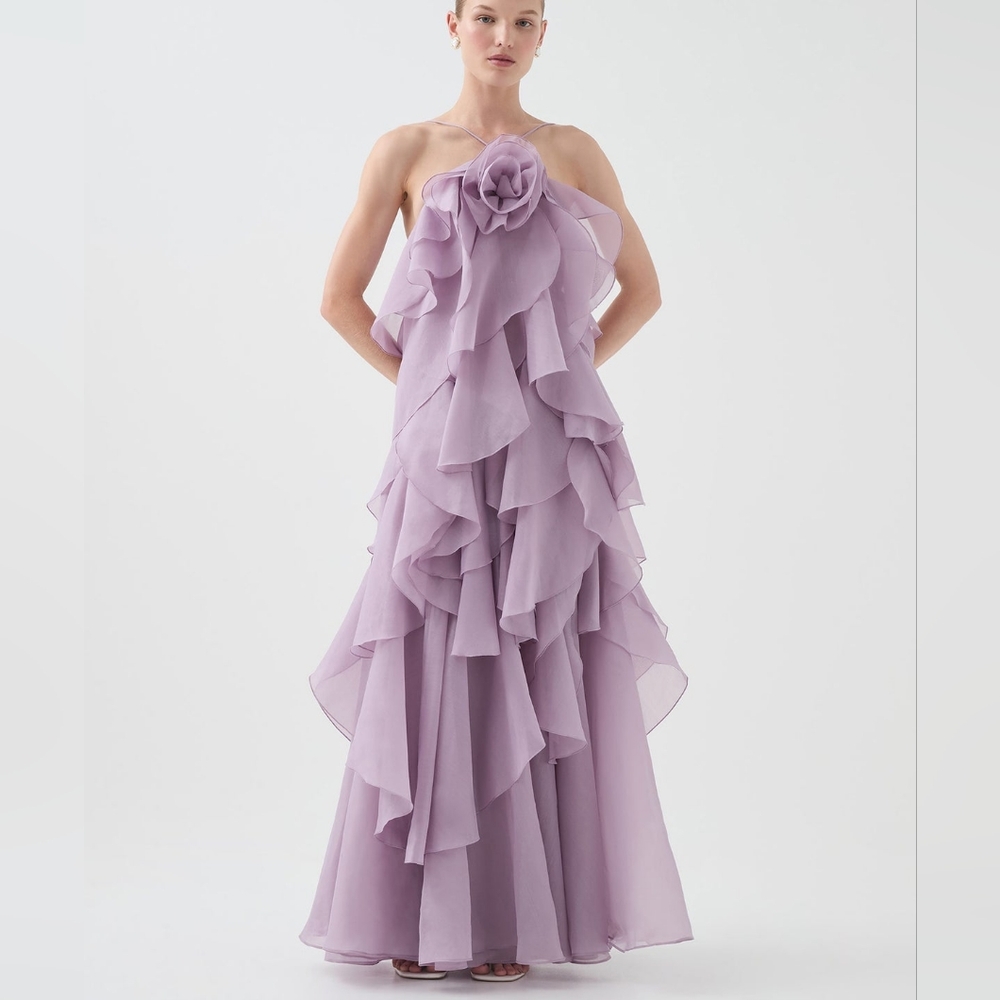 Aje Pandora Lavender Maxi Dress